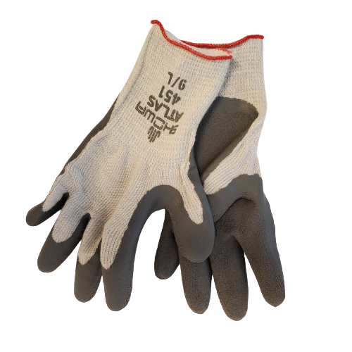 GRAY PVC RUBBER INSULATED GLOVES SMALL